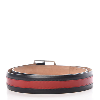 Gucci Calfskin Web Belt 100 40 Navy 3 of 6