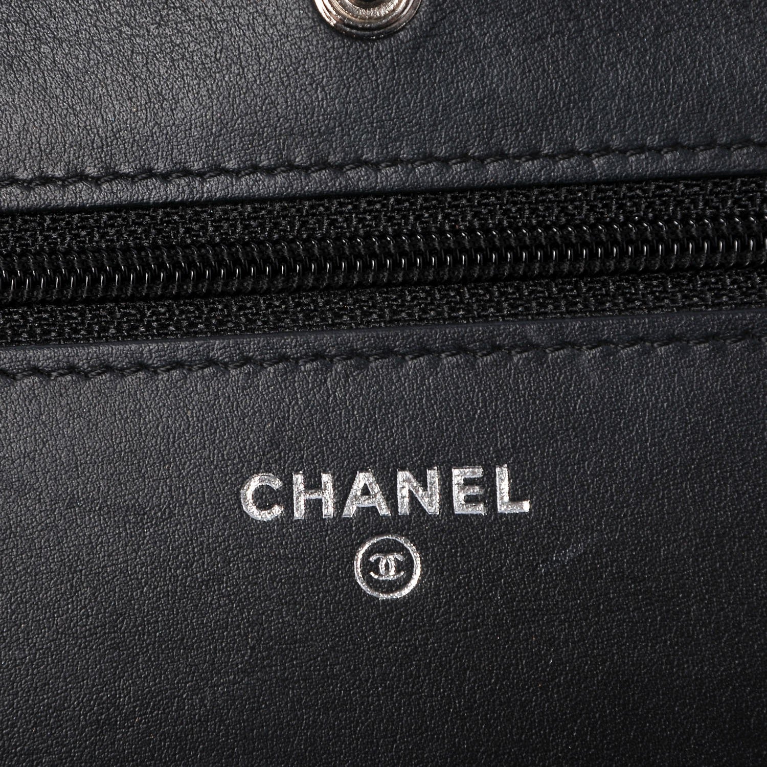 Chanel Velvet Quilted Wallet On Chain WOC Black 5 of 12