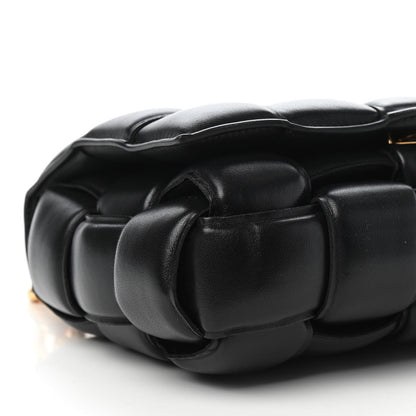 Bottega Veneta Lambskin Maxi Intreccio Padded Chain Cassette Crossbody Bag Black 7 of 9