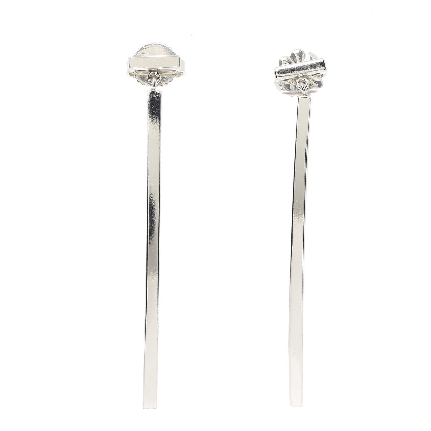 Sterling Silver T Wire Bar Earrings