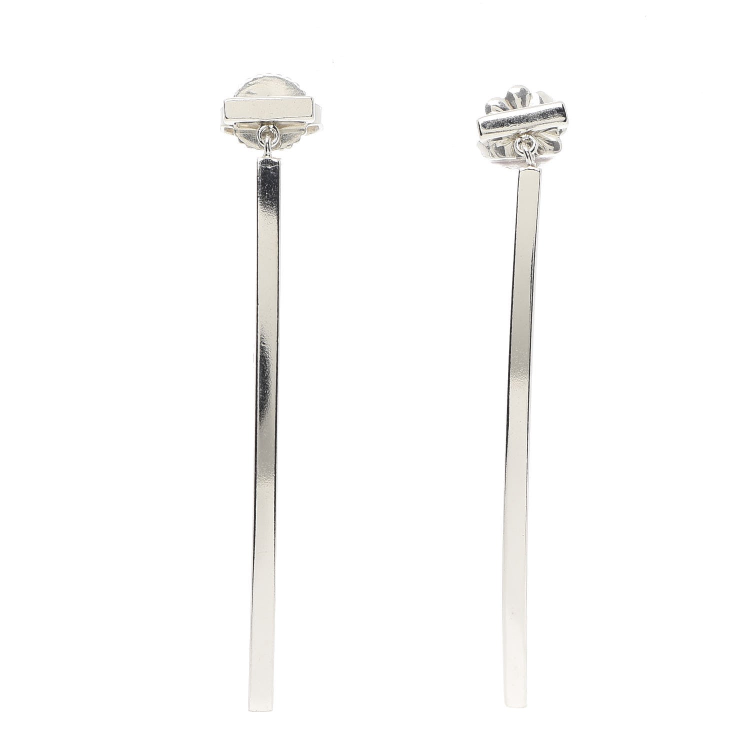 Tiffany Sterling Silver T Wire Bar Earrings 1 of 5