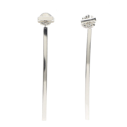Tiffany Sterling Silver T Wire Bar Earrings 1 of 5