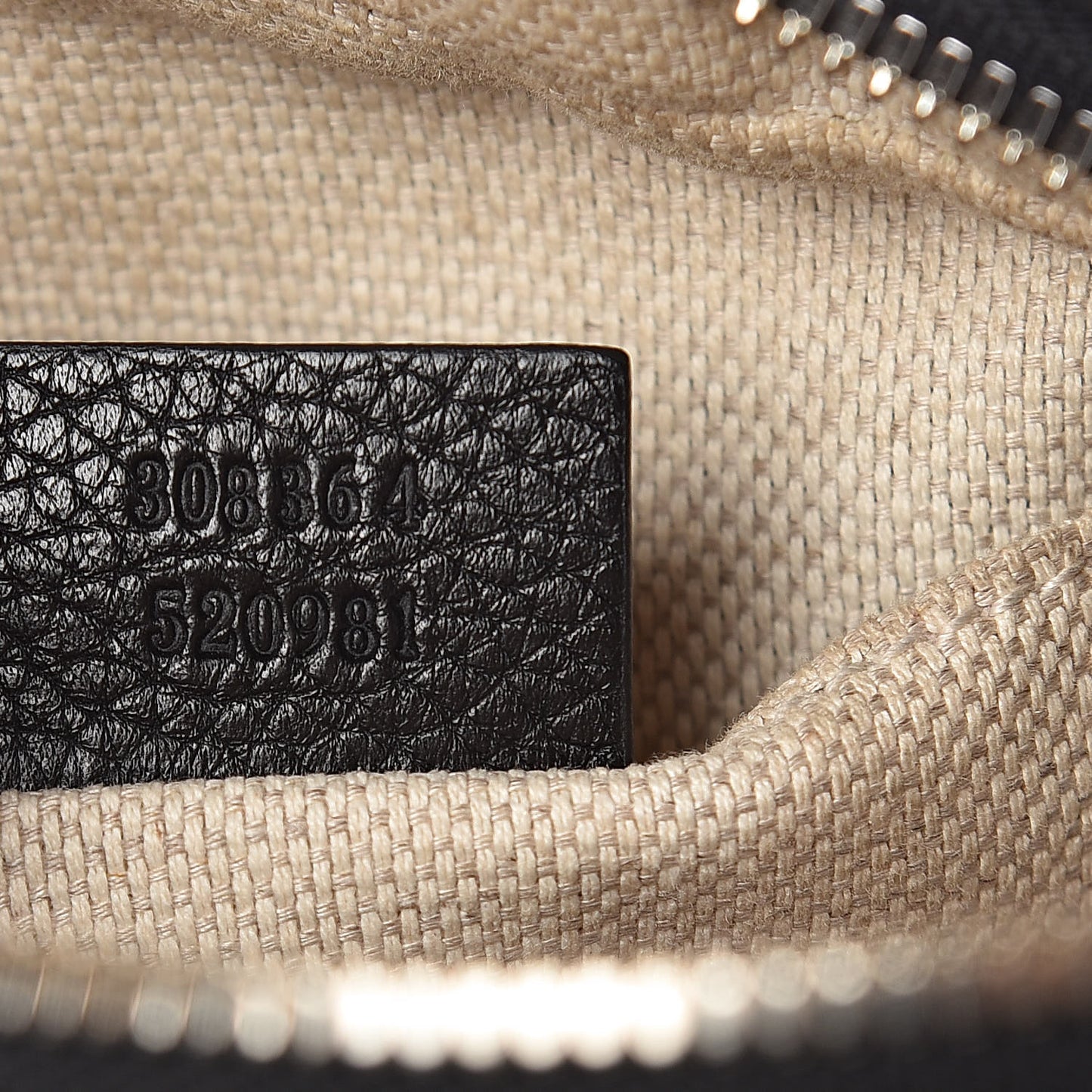 Pebbled Calfskin Small Soho Disco Bag Black