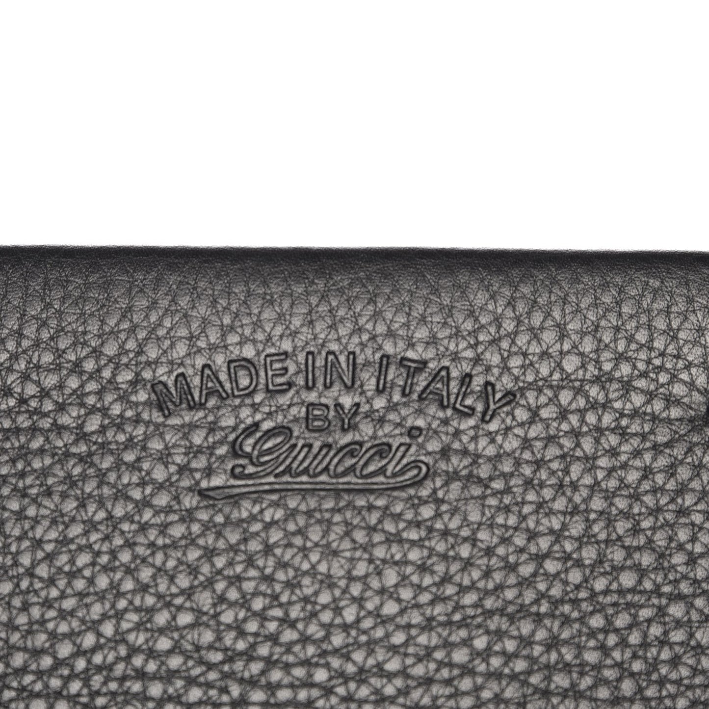 Pebbled Calfskin Broadway Bamboo Tassel Clutch Black