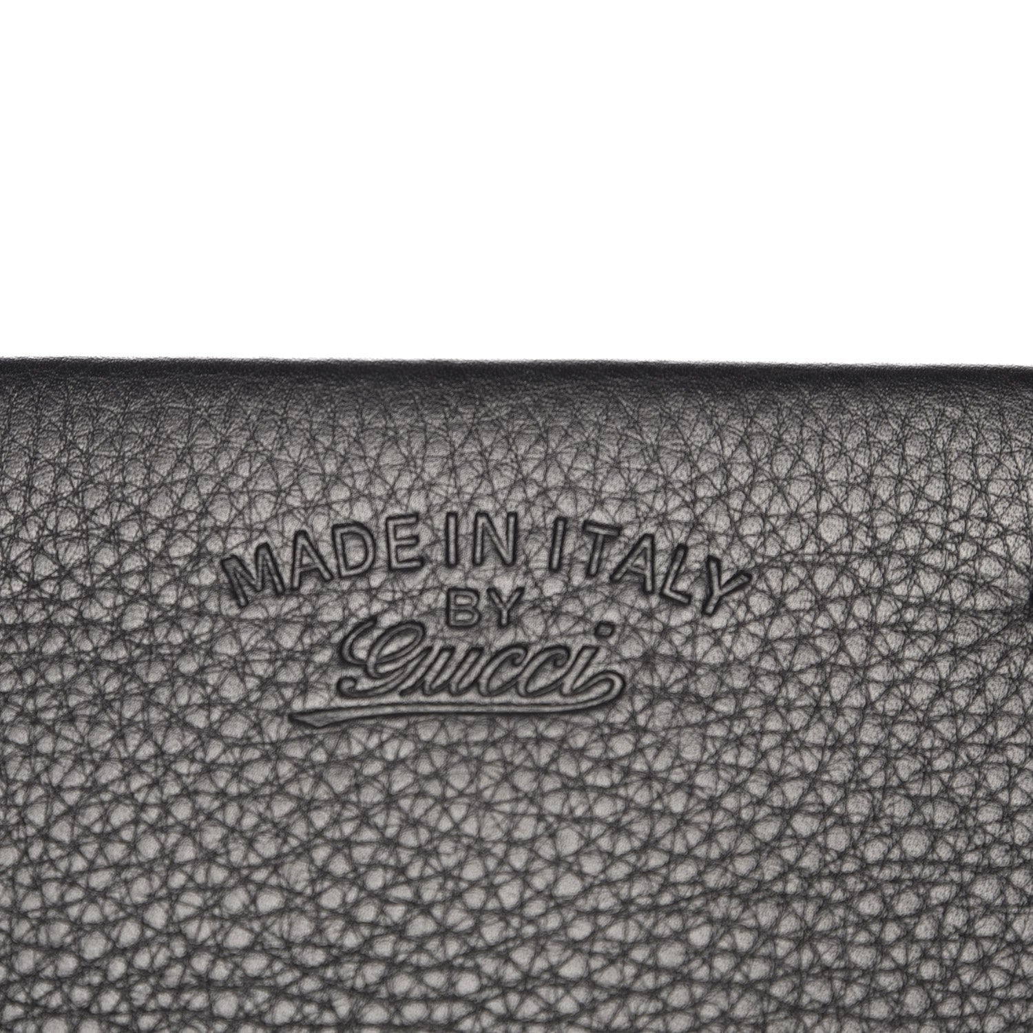 Gucci Pebbled Calfskin Broadway Bamboo Tassel Clutch Black 6 of 8