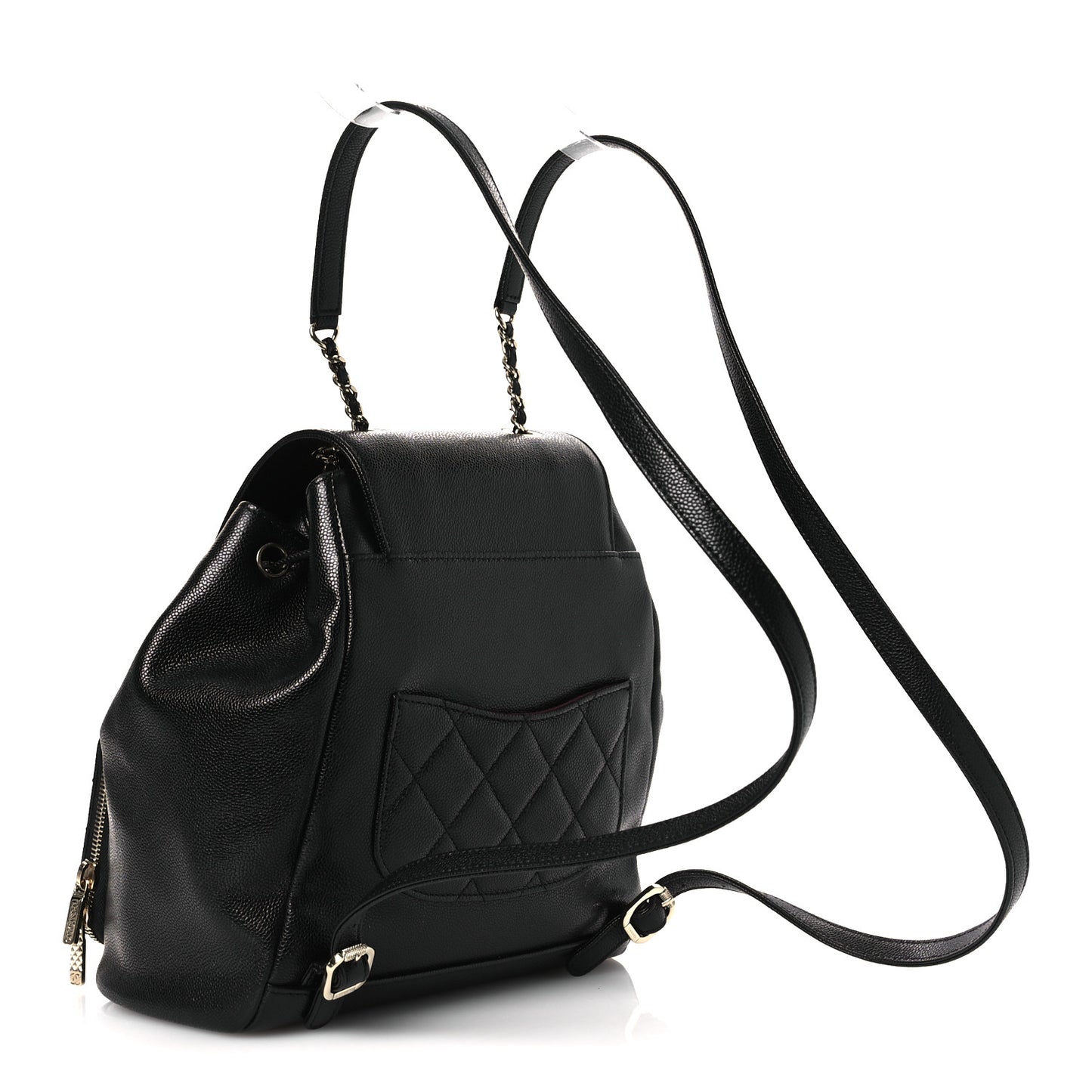 Caviar Quilted Business Affinity Backpack Black