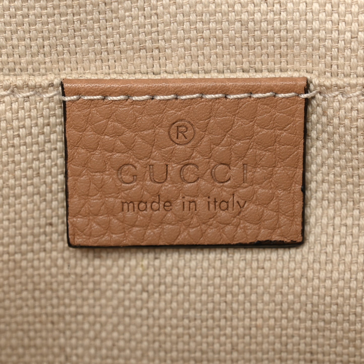 Pebbled Calfskin Small Soho Disco Bag Camelia