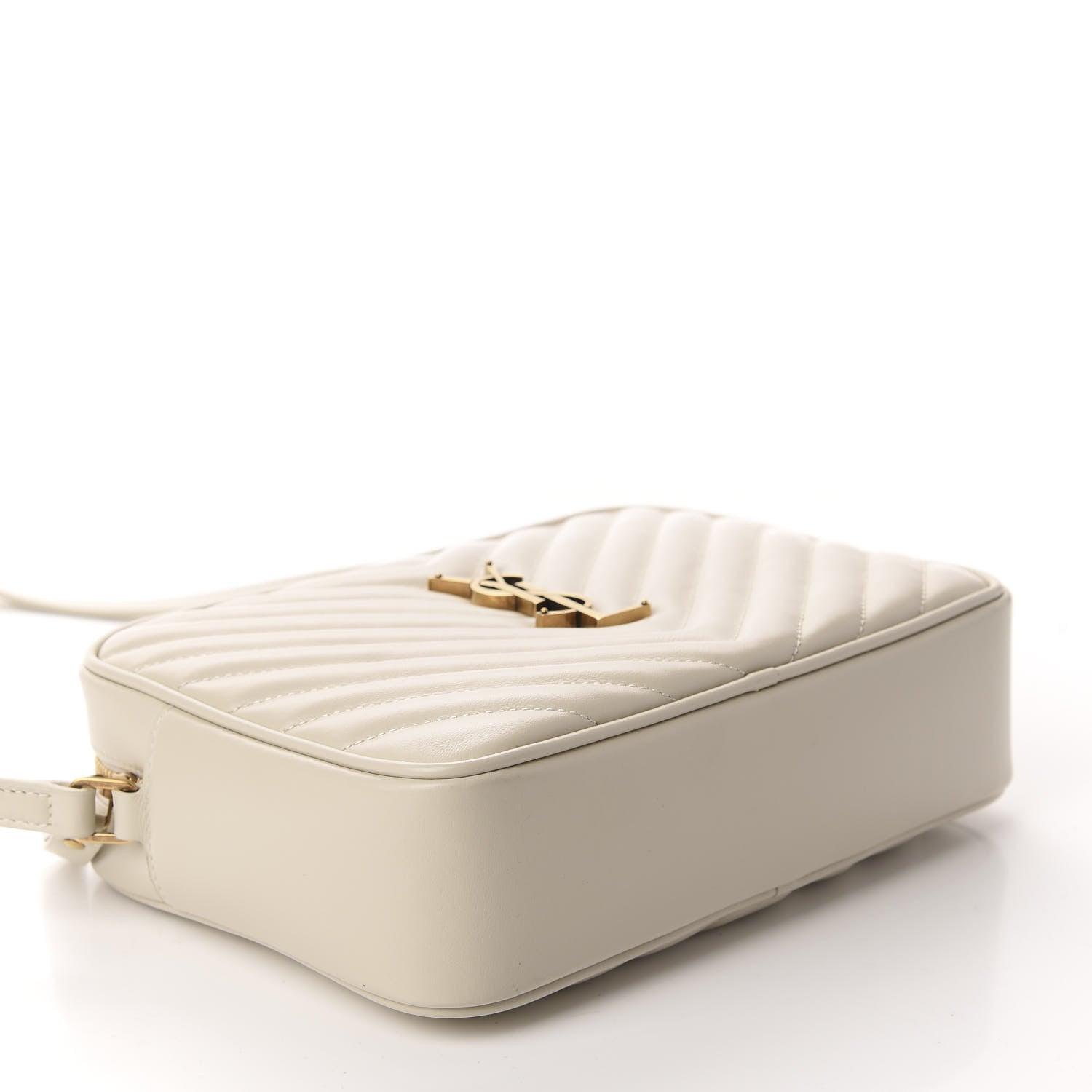 Saint Laurent Calfskin Matelasse Monogram Lou Camera Bag Crema Soft 4 of 10