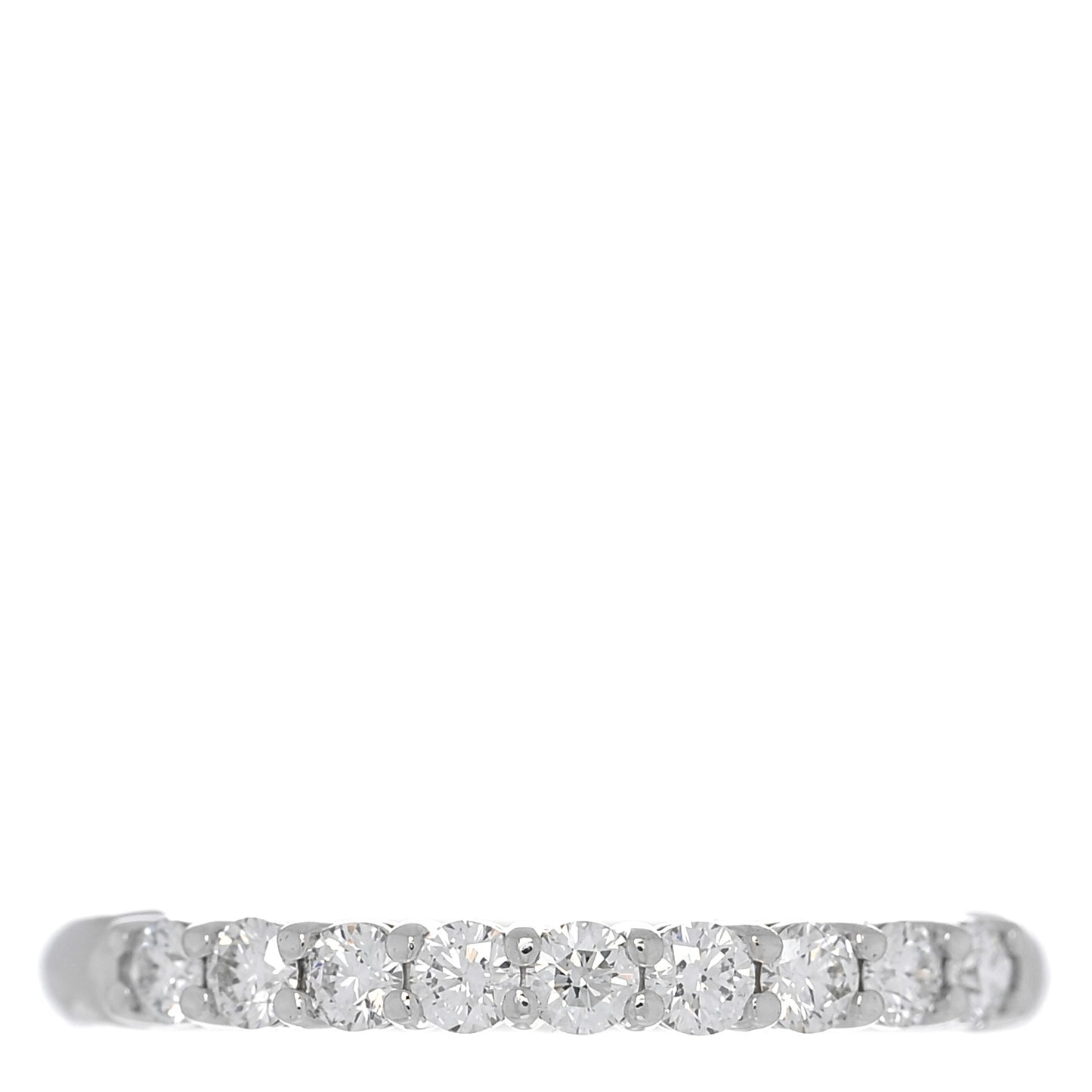 Platinum Diamond .27ct 2.2mm Half Circle Embrace Band Ring 50 5.25