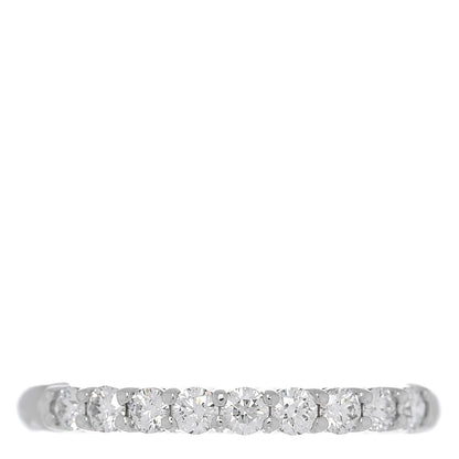 Tiffany Platinum Diamond .27ct 2.2mm Half Circle Embrace Band Ring 50 5.25 1 of 5