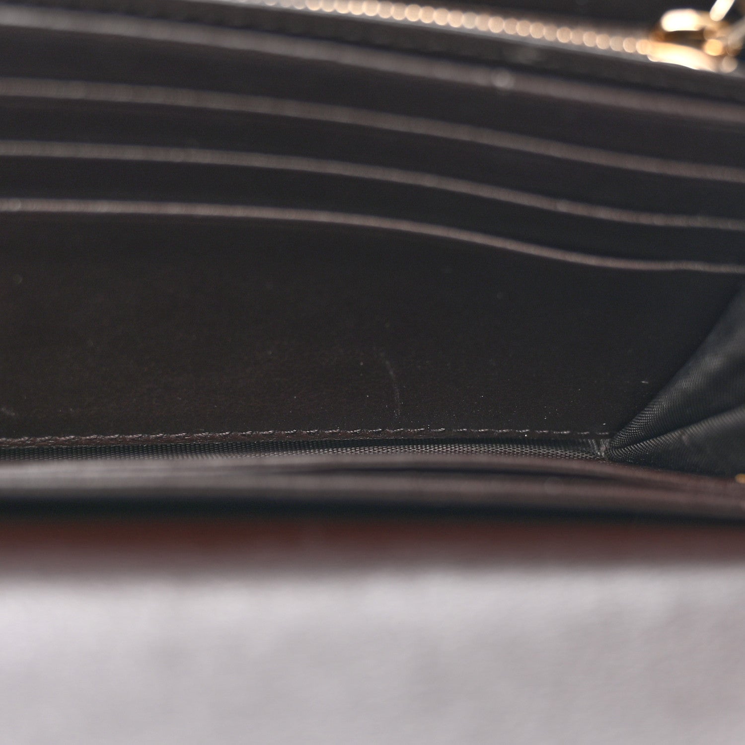 Gucci Monogram Margaux Calfskin Sukey Continental Wallet Beige Ebony Cocoa 7 of 9