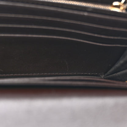 Gucci Monogram Margaux Calfskin Sukey Continental Wallet Beige Ebony Cocoa 7 of 9