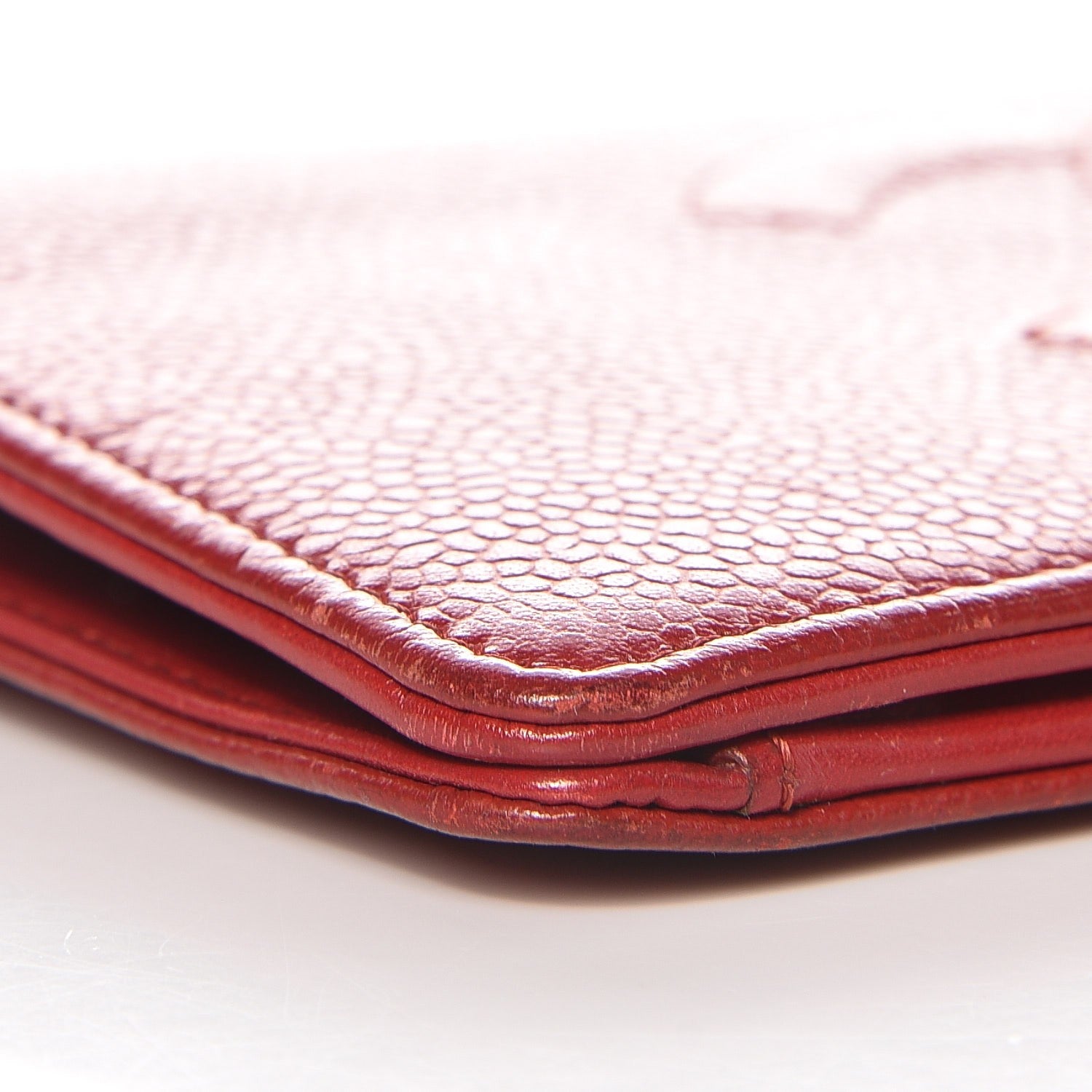 Chanel Caviar Timeless CC Yen Wallet Red 11 of 12