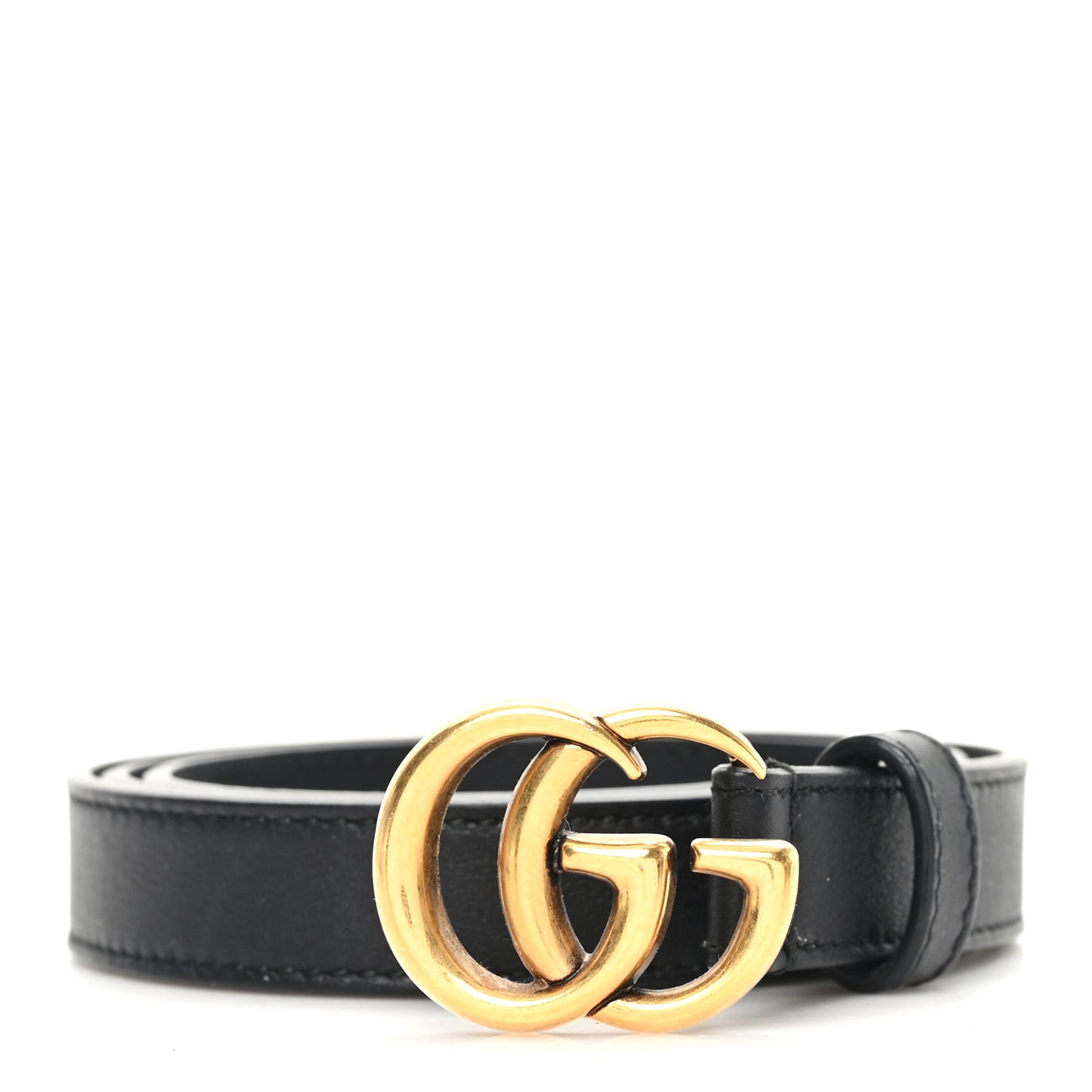 Calfskin Double G 20mm Belt 80 32 Black