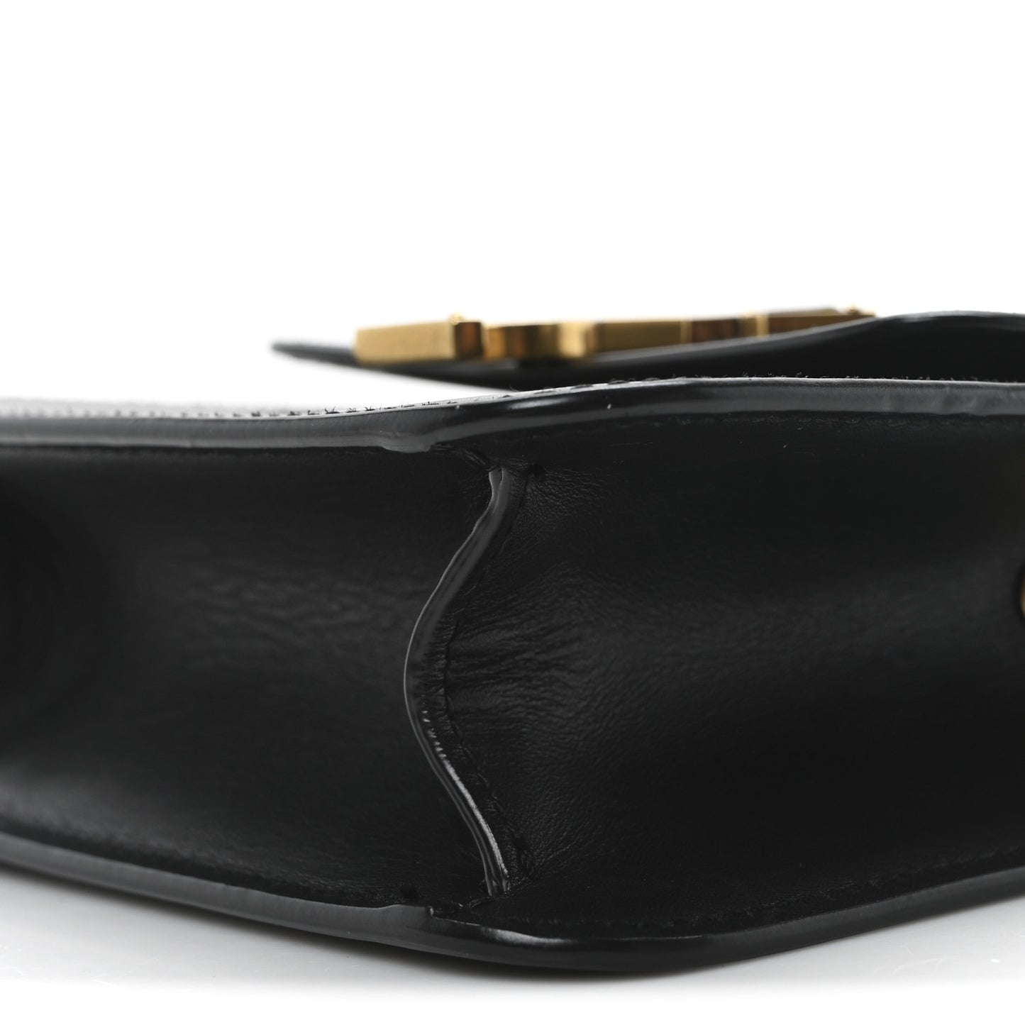 Smooth Calfskin North South Kaia Satchel Black
