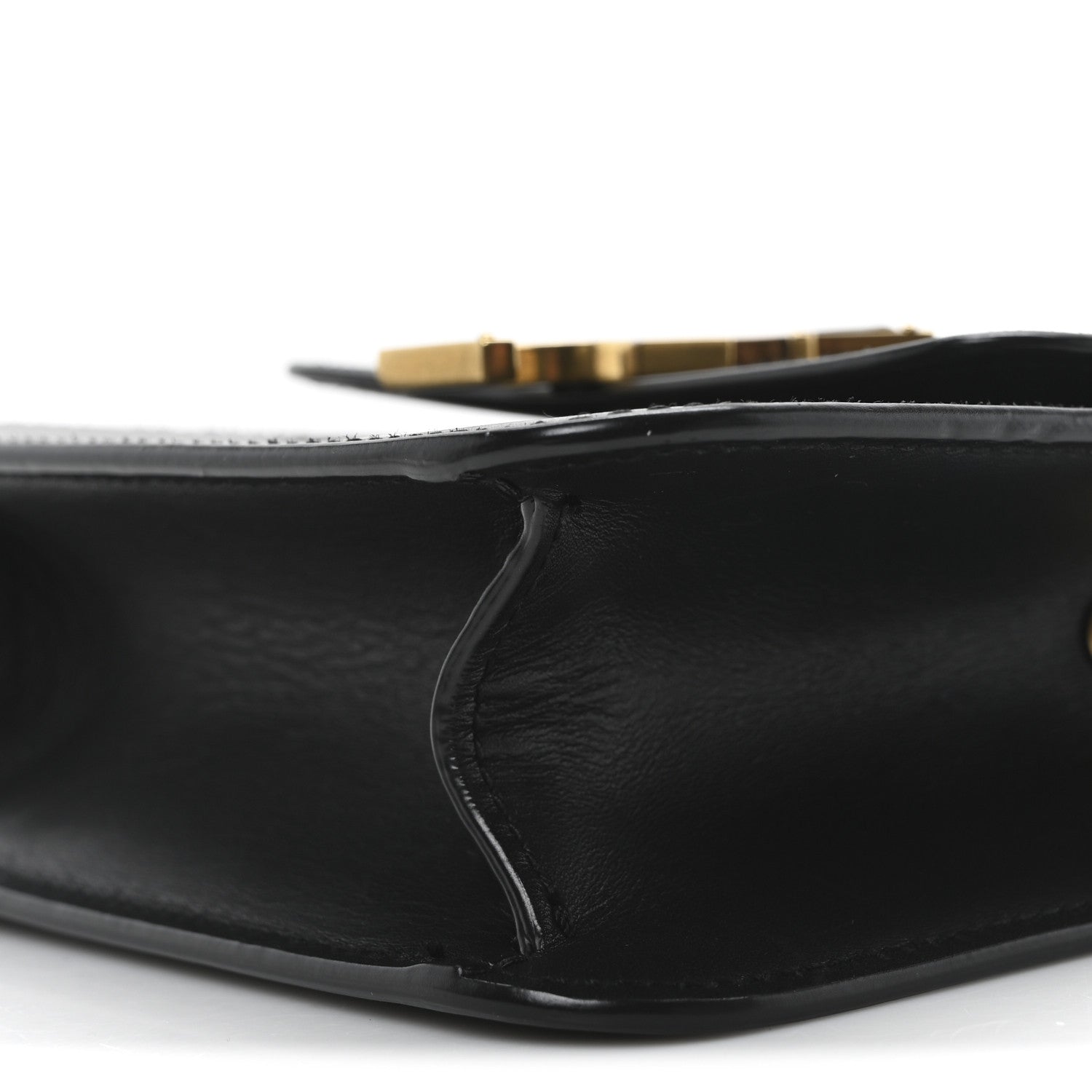 Saint Laurent Smooth Calfskin North South Kaia Satchel Black 9 of 9