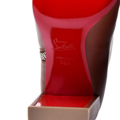 Christian Louboutin Calfskin Ziptotal 85 Ankle Boots 38.5 Cuoio 8 of 10