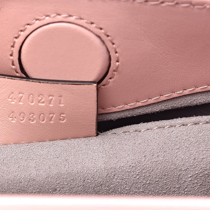 Gucci Nappa Bamboo Web Mini Nymphaea Top Handle Bag Perfect Pink Mystic White 8 of 11
