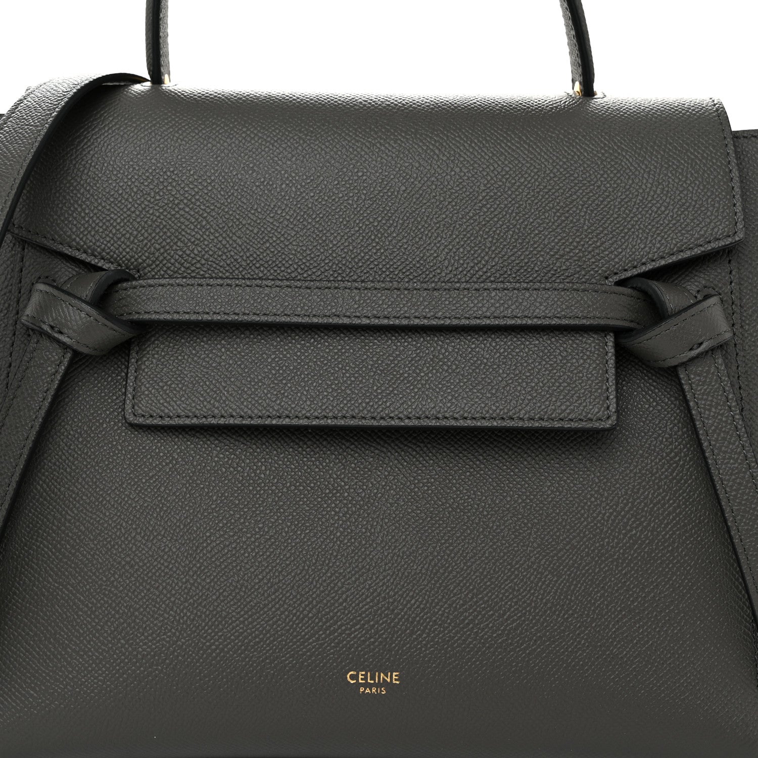 Celine Grained Calfskin Micro Belt Bag Grey 9 of 11