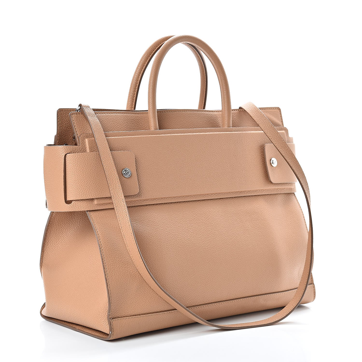 Givenchy Grained Calfskin Medium Horizon Satchel Beige 4 of 15