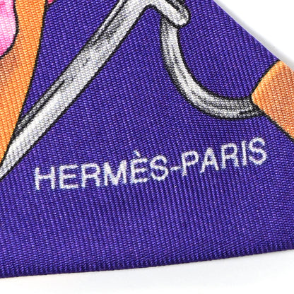Hermes Silk Grand Manege Fleuri Twilly 2 of 7