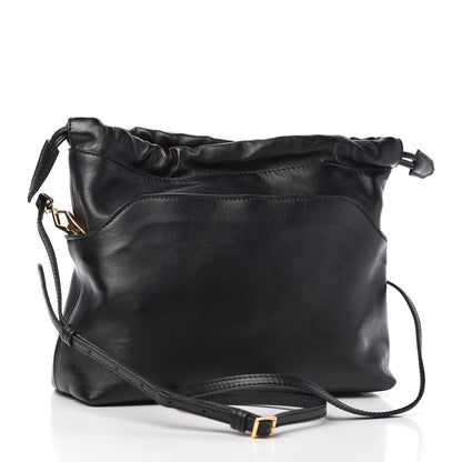 Burberry Prorsum Smooth Calfskin Small Drawstring Crossbody Black 3 of 9