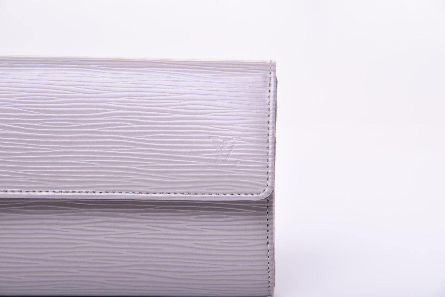 Snake Embossed Zulu Canvas Clutch Blue