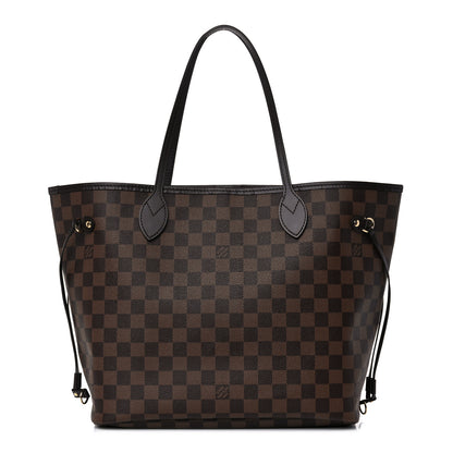 Louis Vuitton Damier Ebene Neo Neverfull MM Rose Ballerine 1 of 13
