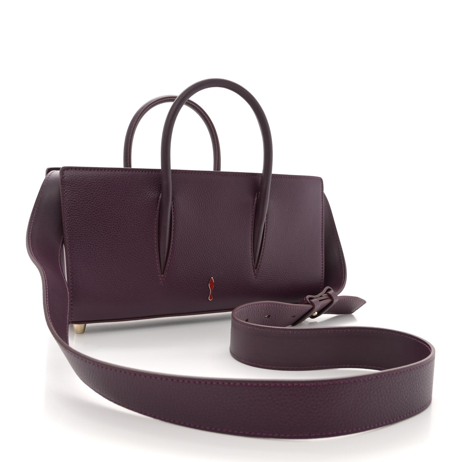 Christian Louboutin Calfskin Spikes Loubinthesky Paloma Merlot 3 of 10