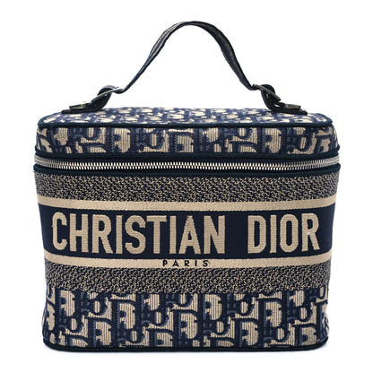 Christian Dior Oblique Diortravel Vanity Case Blue 1 of 11