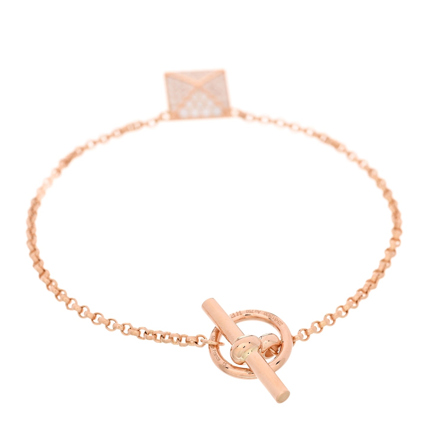 18K Rose Gold Diamond MM Clou d'H Bracelet