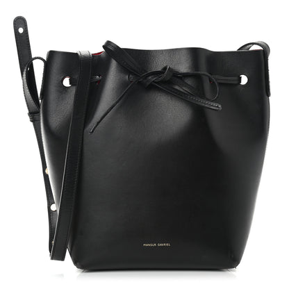 Mansur Gavriel Calfskin Mini Bucket Bag Black Flamma 1 of 11
