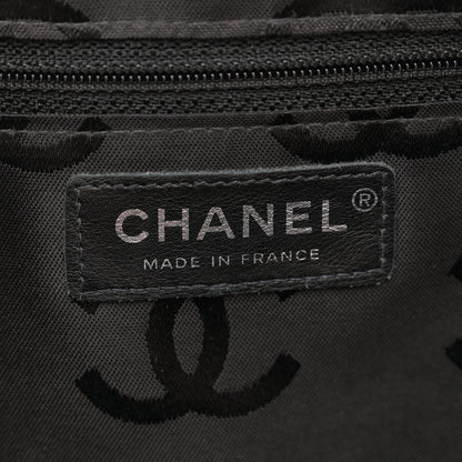 Chanel Calfskin Quilted Large Cambon Bowler Beige Black 6 of 15