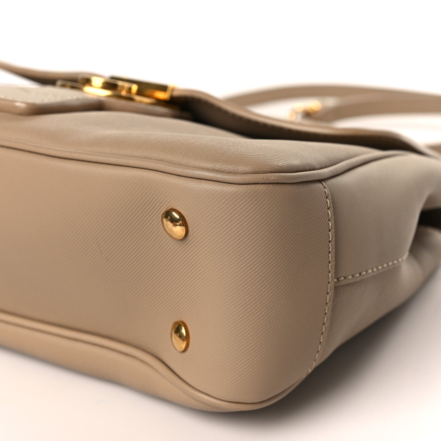 Burberry Trench Calfskin Medium DK88 Top Handle Bag Honey 7 of 7