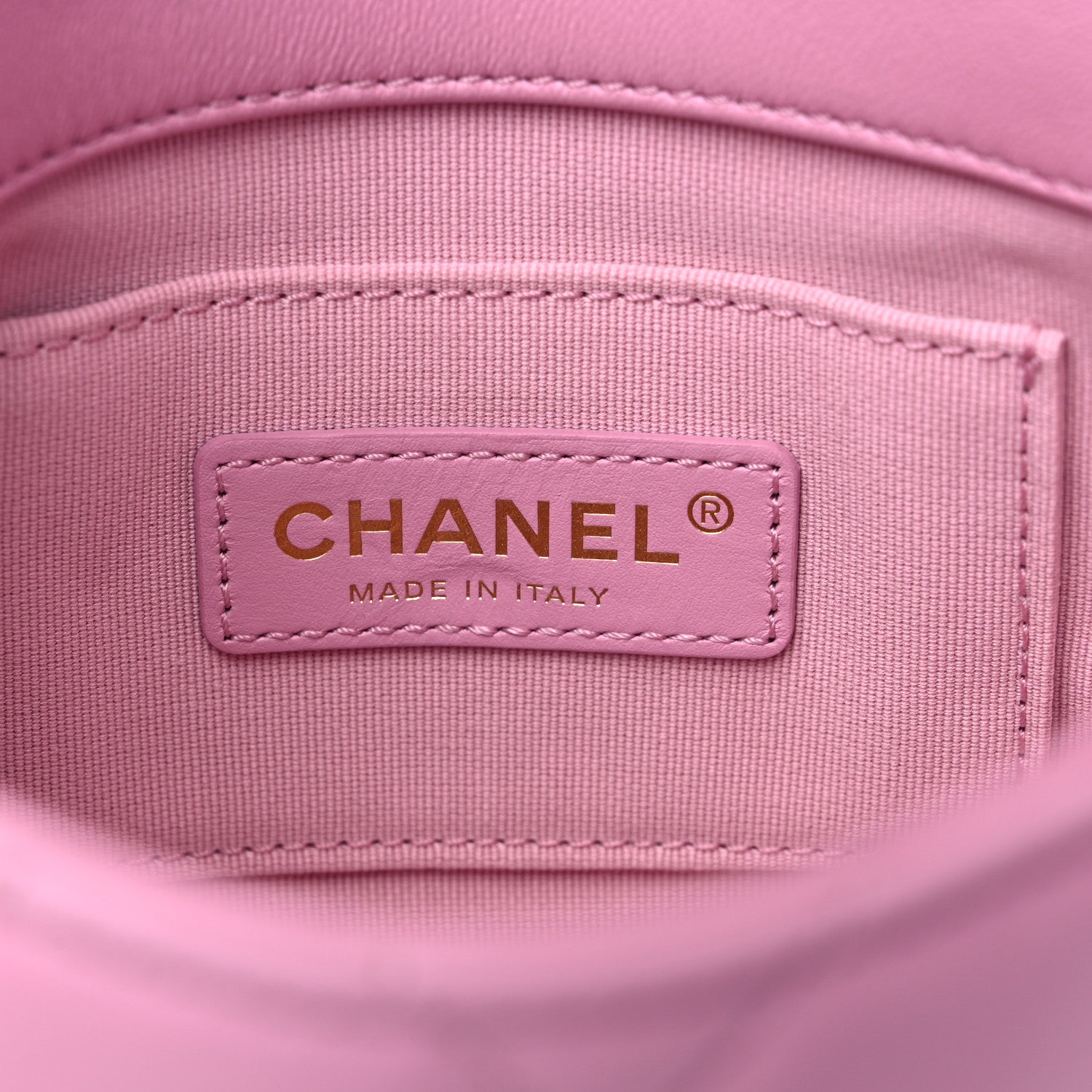 Chanel Lambskin Quilted Mini Lacquered Chain Flap Pink 5 of 8