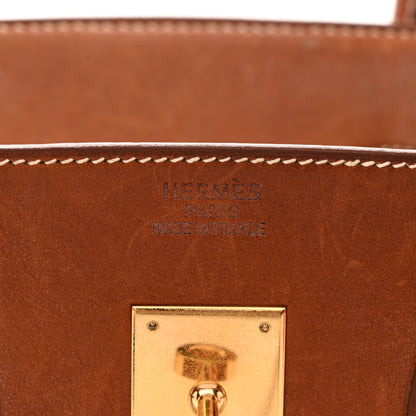 Hermes Toile Barenia Birkin 35 Fauve 6 of 19