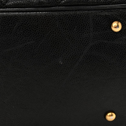 Chanel Glazed Caviar Quilted Small Shiva Tote Black 12 of 12