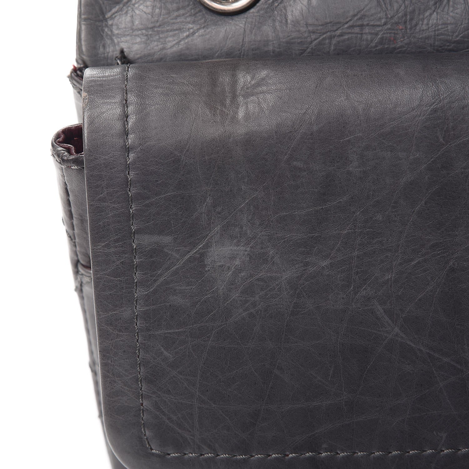 Chanel Aged Calfskin Quilted 50th Anniversary 2.55 Reissue 227 Flap Grey 9 of 17