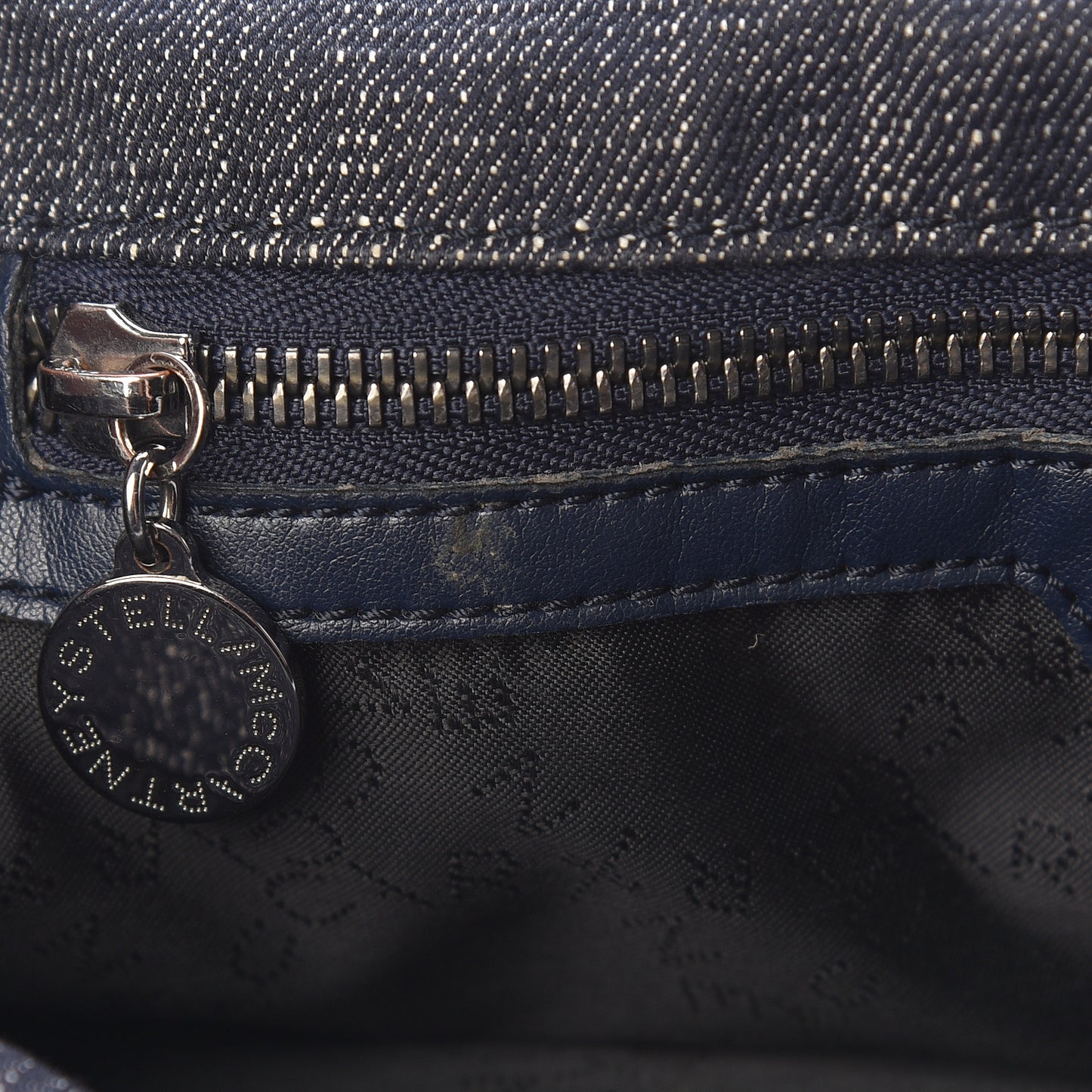 Denim Quilted Small Falabella Tote