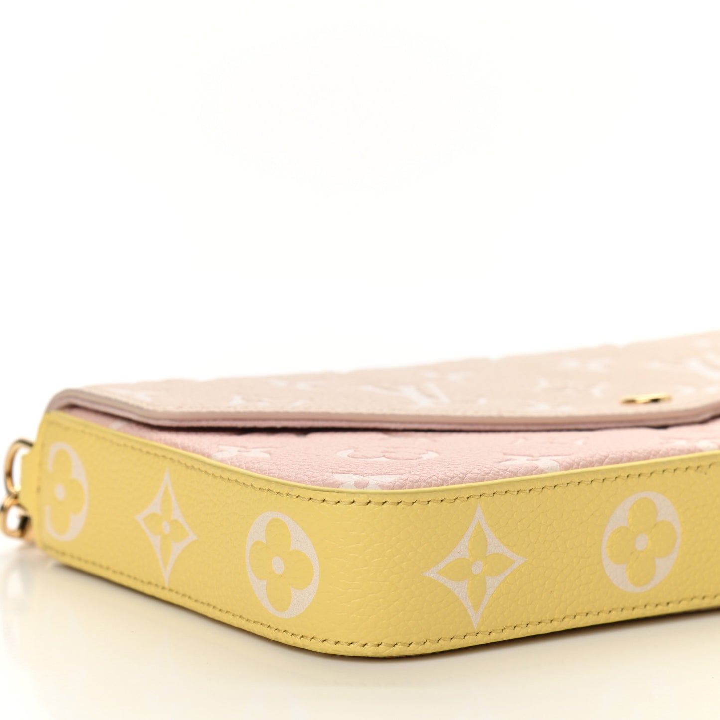 Empreinte Spring in the City Felicie Pochette Chain Wallet Pink Beige Yellow