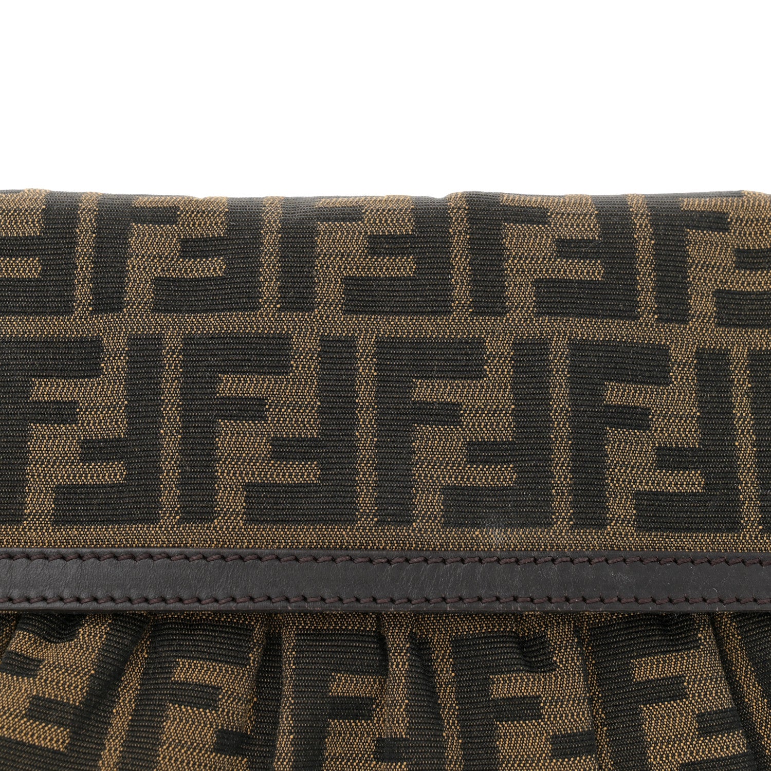 Fendi Zucca Small Chef Shoulder Bag Tobacco 8 of 10