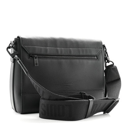 Louis Vuitton Calfskin Aerogram Messenger Black 3 of 10