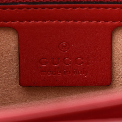 Gucci Calfskin Sylvie Web Small Queen Margaret Top Handle Bag Blue Agata Hibiscus Red Mystic White Sugar Pink 6 of 9