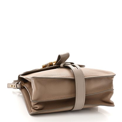 Chloe Shiny Grained Calfskin Medium Aby Day Shoulder Bag Motty Grey 4 of 9