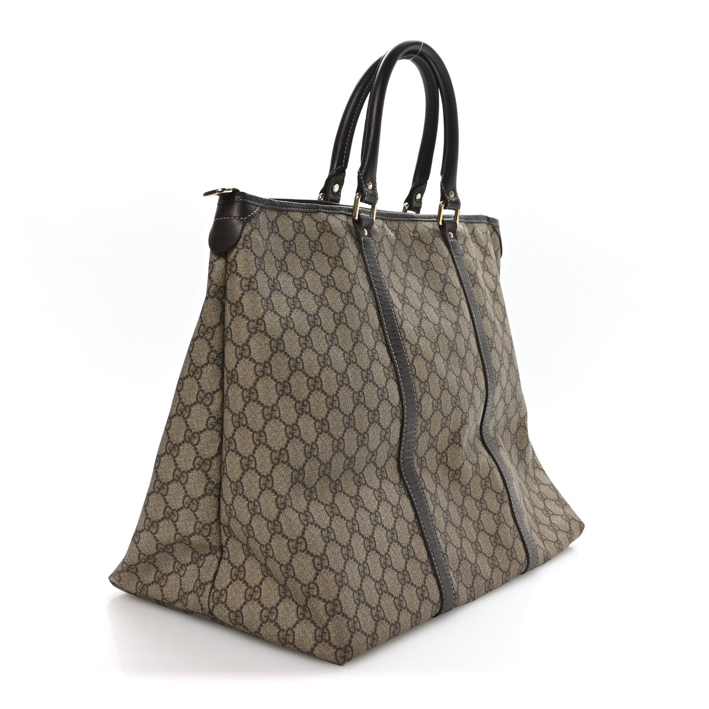 GG Plus Monogram Medium Joy Tote Dark Brown