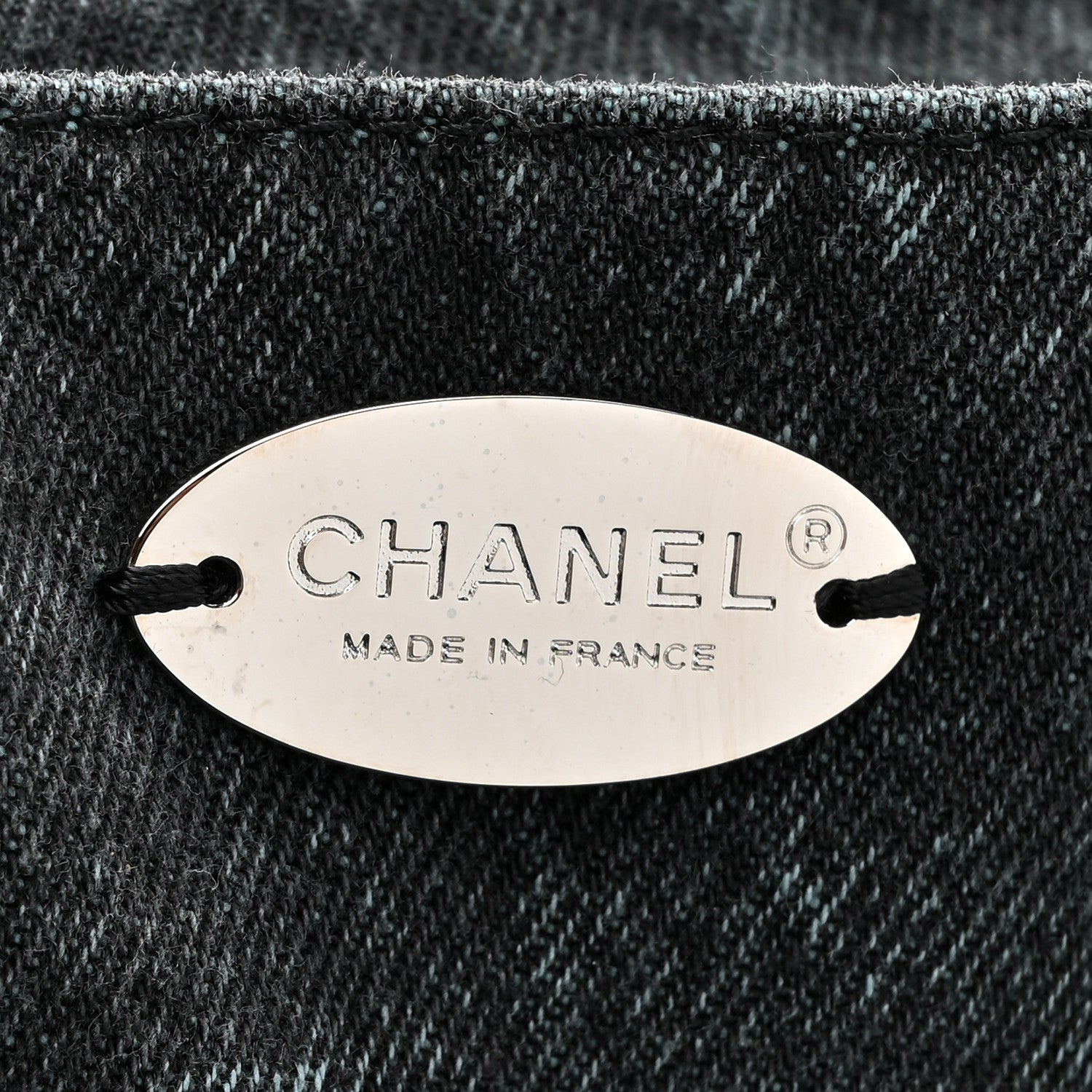 Chanel Denim Quilted Denimpression XXL Flap Blue Black 6 of 13