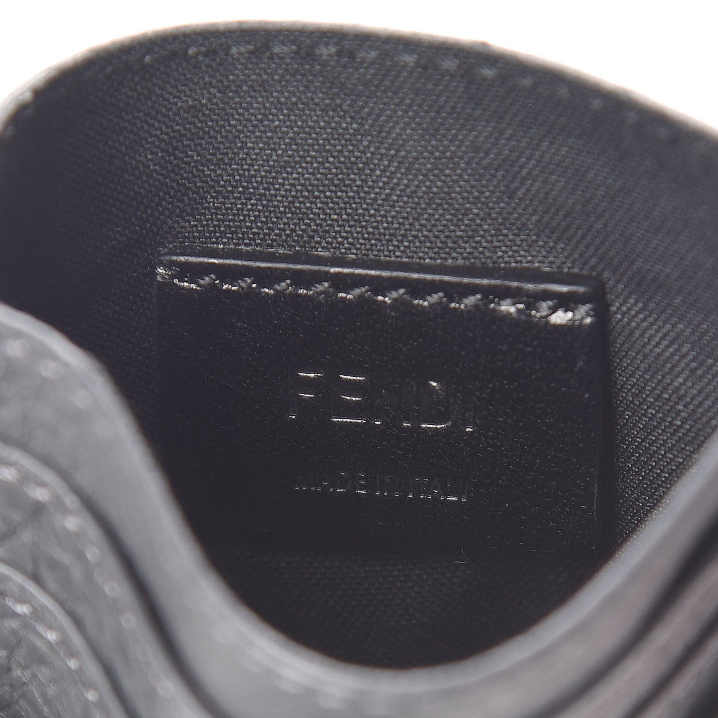 Cuoio Romano Stamp Patch Card Holder Asfalto