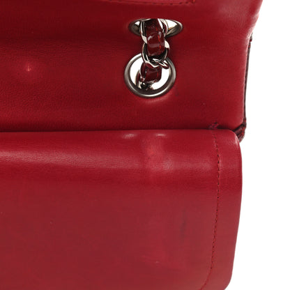 Chanel Patent Calfskin Quilted Medium Double Flap Dark Red 11 of 14