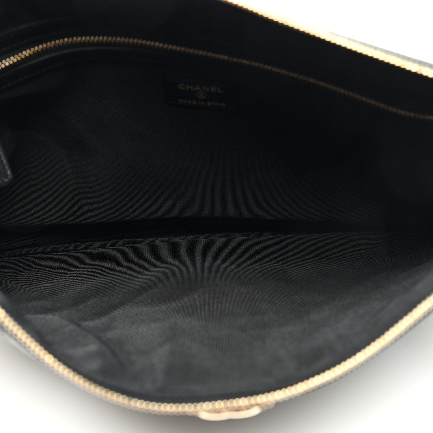 Chanel Caviar Quilted Large Boy Zip Pouch 5 of 7