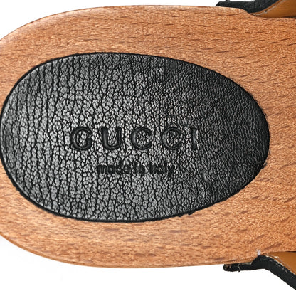 Gucci Calfskin Horsebit Clogs 39.5 Black 8 of 9